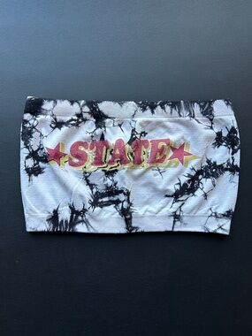 White Tie-Dye Tube Top with FLORIDA STATE FSU Graphic